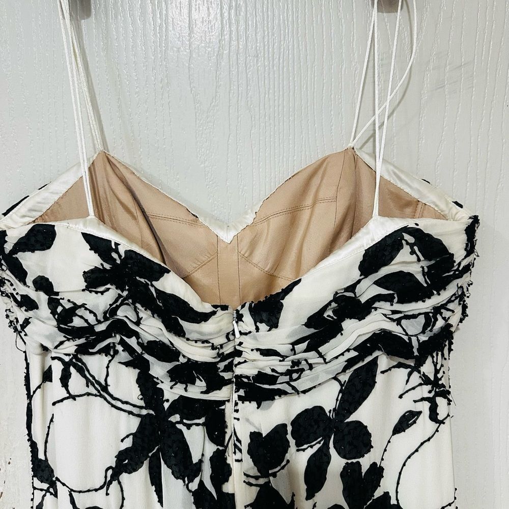 Carmen Marc Valvo Collection luxury formal beaded dress gown p2p 19” 34” long - Picture 8 of 14
